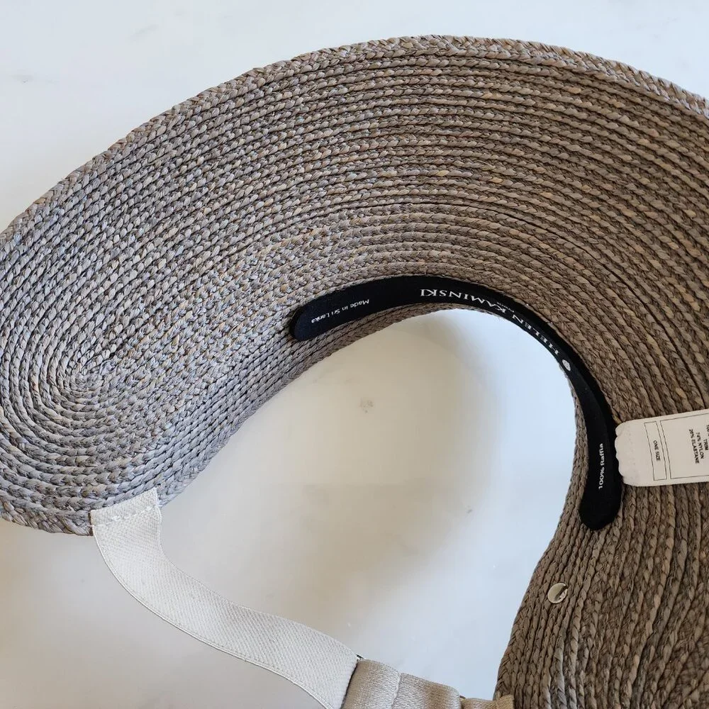 NWT - Helen Kaminski Maris Raffia Visor Hat - Eclipse👒 #11957 - Picture 8 of 12
